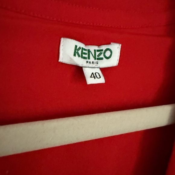 Kenzo Red and White Graphic Mini Dress - Picture 4 of 4